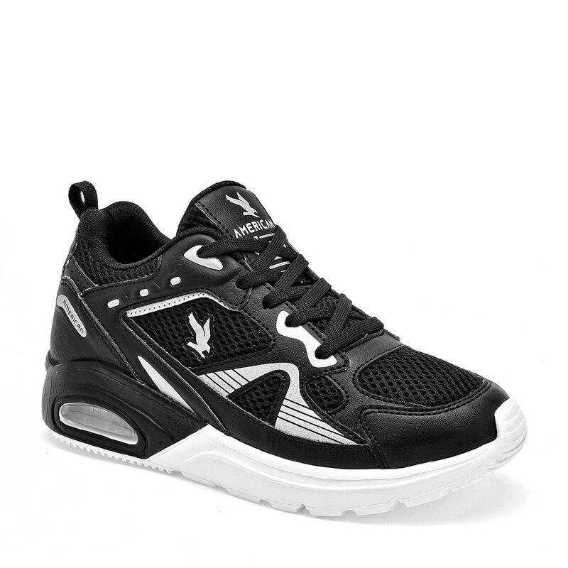American Fire tenis para ni&ntilde;a negro plata cod 1... image number null