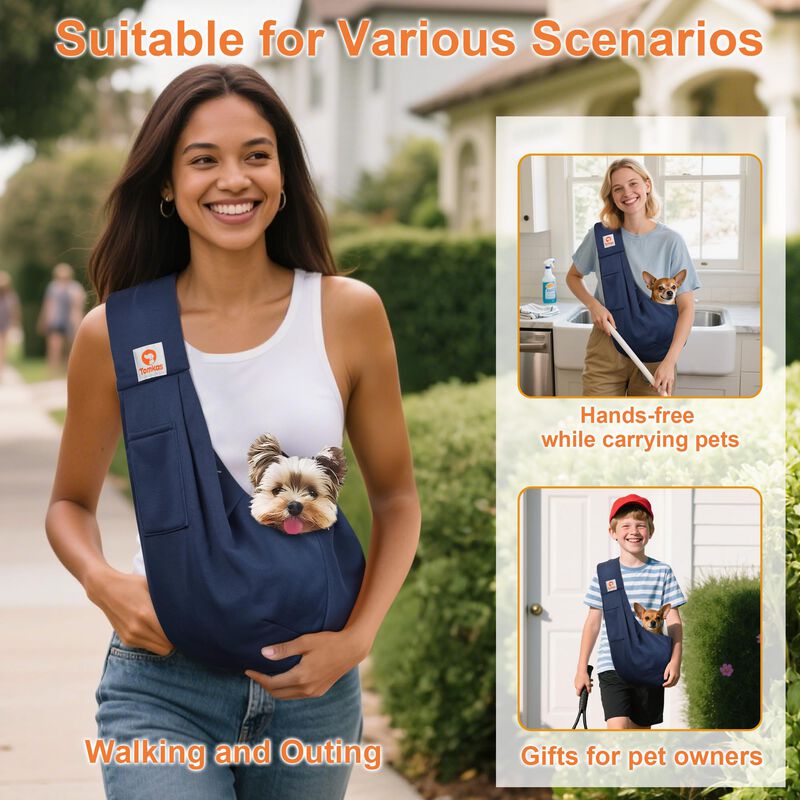 Transport&iacute;n Para Perros Tomkas Sling M Azul Osc... image number null