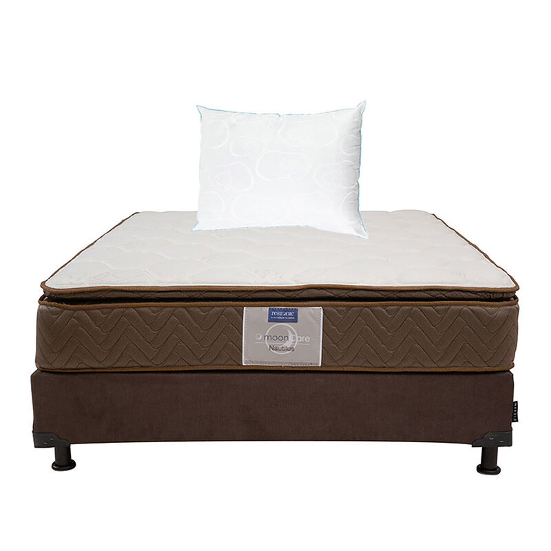 Colch&oacute;n Matrimonial Restonic Nautilus + Box Dic... image number null