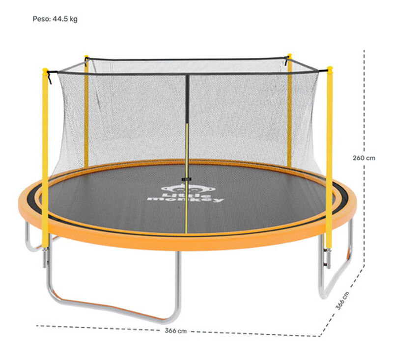 Trampolin Brincolin Aerobico Red Seguridad 3.6 ... image number null