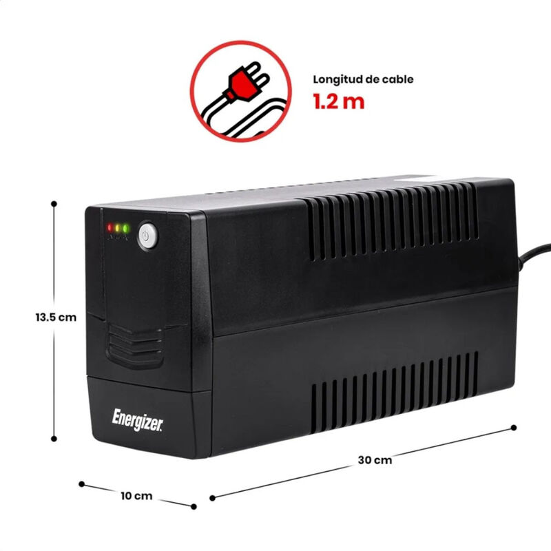 No Break Regulador Energizer 400va/240w, 6 Cont... image number null