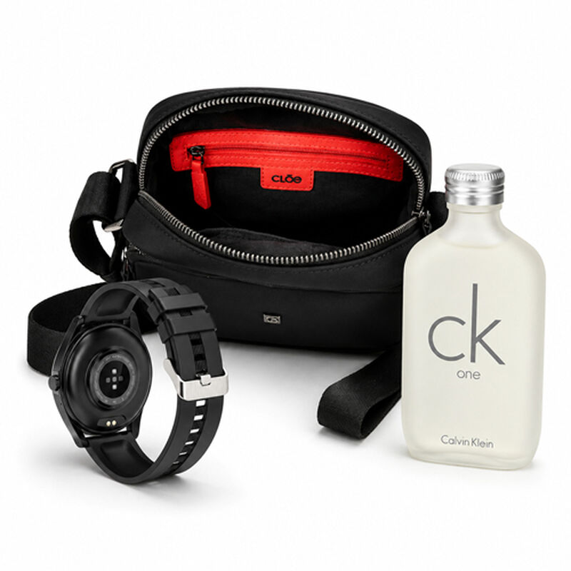 Kit Bolso Mensajera Cloe Para Hombre + Perfume ... image number null