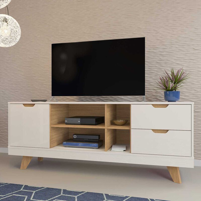Mueble para TV Bertolini Michigan Off White Rob... image number null