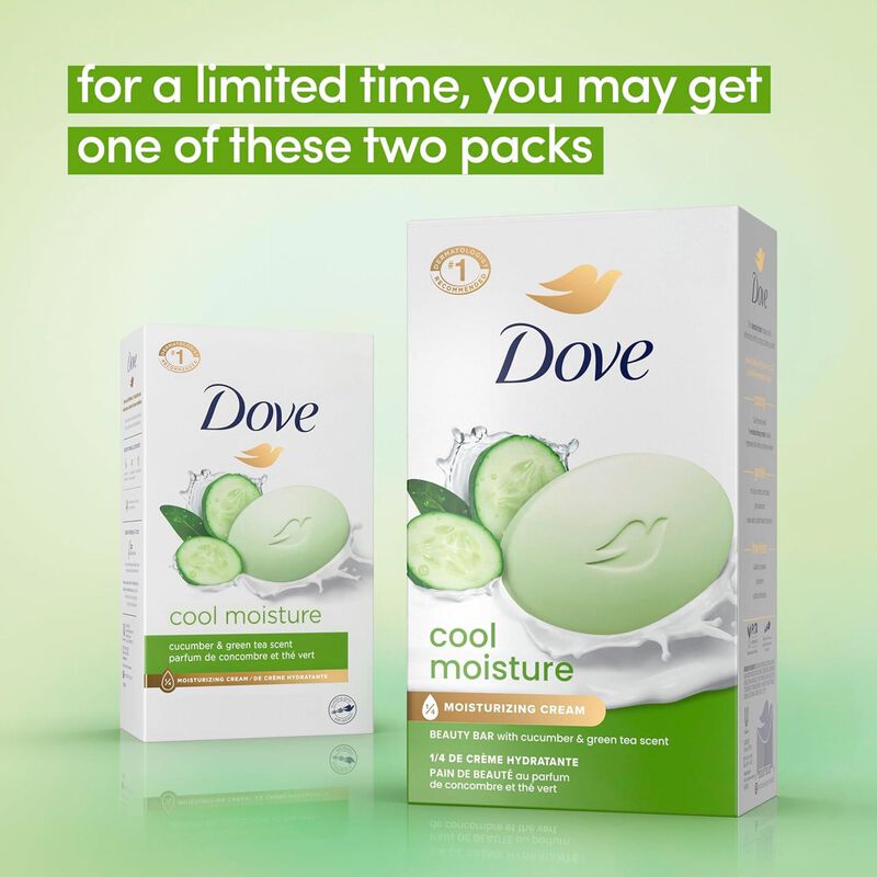 Dove Go Fresh Cool Moisture, Jab&oacute;n En Barra 3,7... image number null