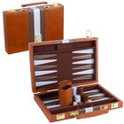 Funda Cl&aacute;sica De Piel Sint&eacute;tica Backgammon Set Reriver 2 Players