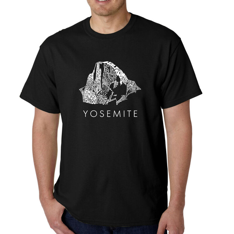 Camiseta Word Art Para Hombre - Yosemite - Negr... image number null