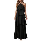 Vestido Maxi Negro SOLY HUX para Mujer - Invitada de Boda