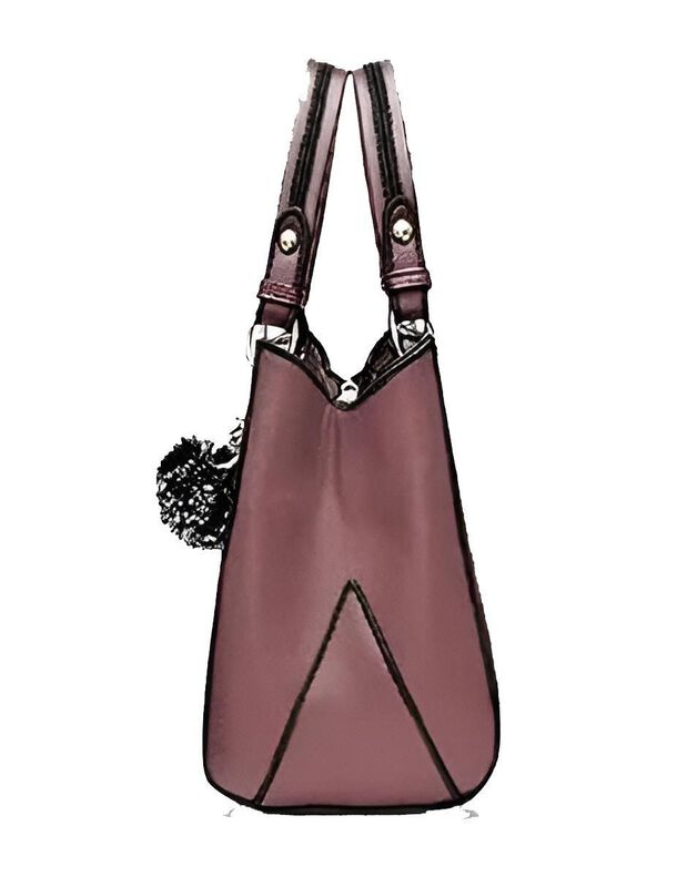 Bolsa Frame Pink Brule De Cuero Para Mujer image number null
