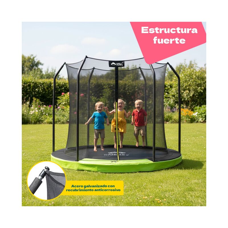 Trampolin 8ft 2m Brincolin Empotrado Malla Segu... image number null