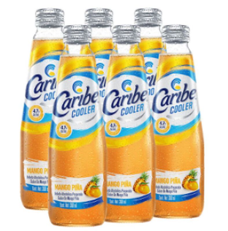 Caribe Cooler Sabor Mango Piña Six Pack 300 ml image number null