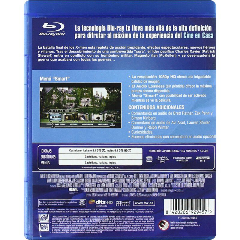 X-Men 3: La decisi&oacute;n final (Blu-ray) image number null