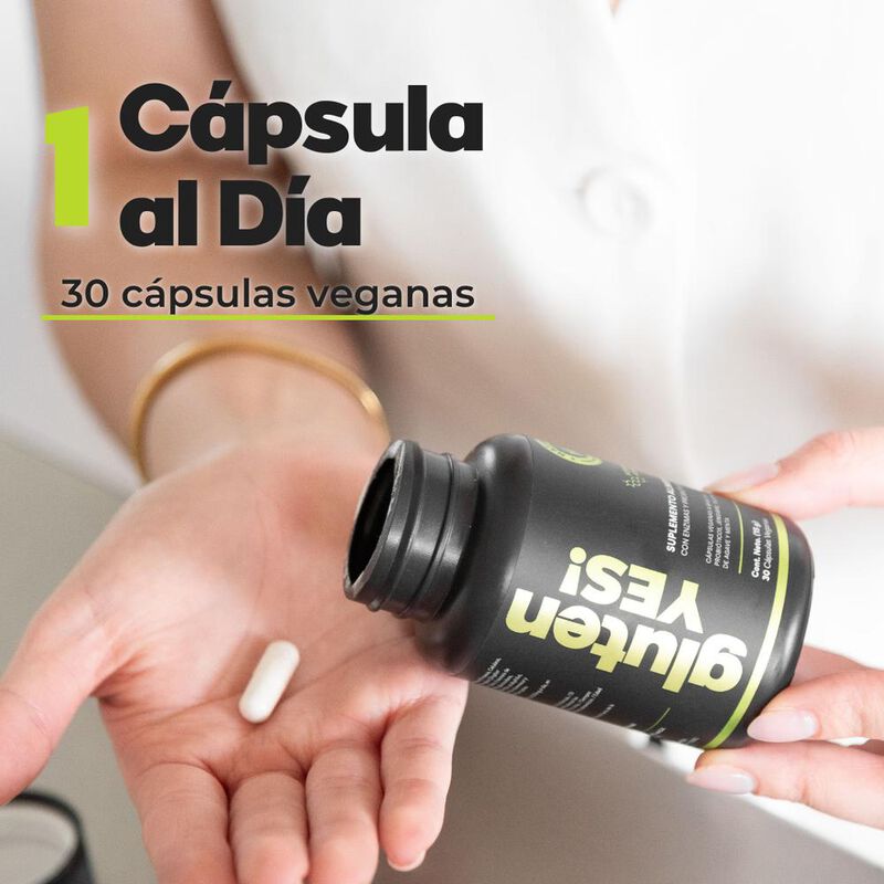 Gluten YES! Suplemento Natural | Enzimas, Probi... image number null