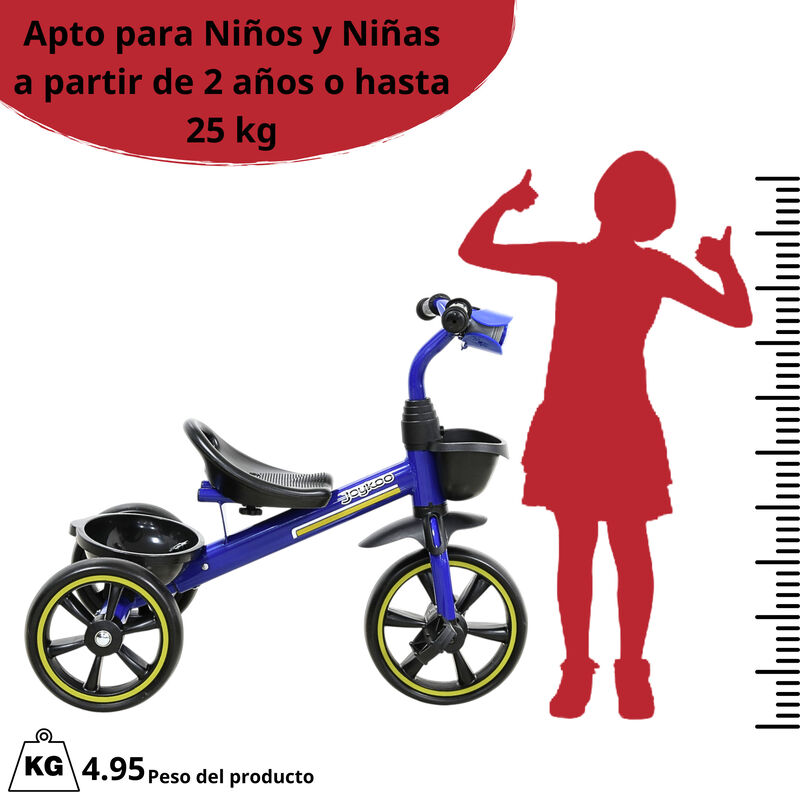 Triciclo Para Ni&ntilde;os Con Luz Y Sonido Ruedas Eva... image number null