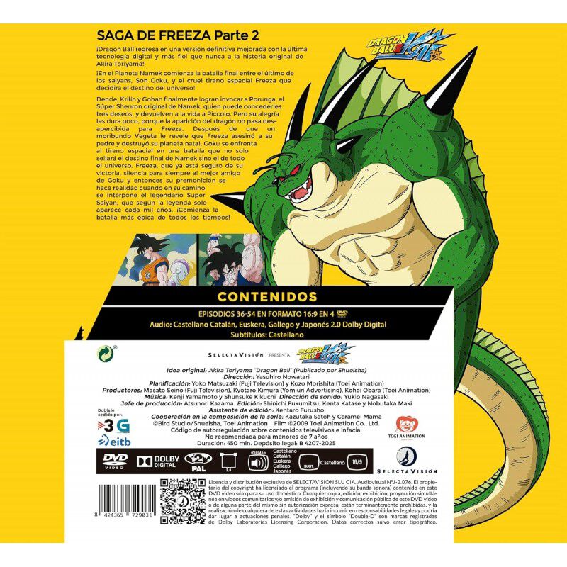 Dragon Ball Z Kai (caja 3, Episodios Del 36 Al ... image number null