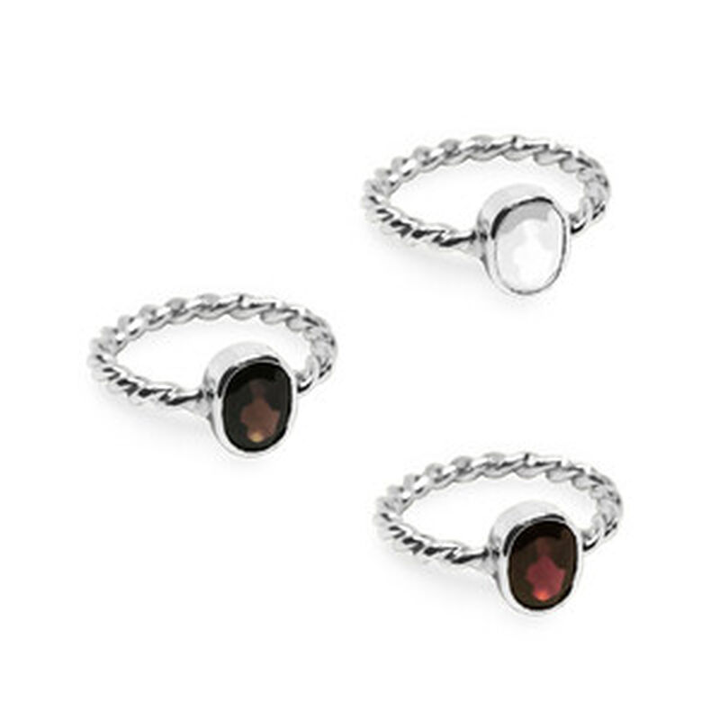 Set de Anillos Bejuco Talla 7 image number null