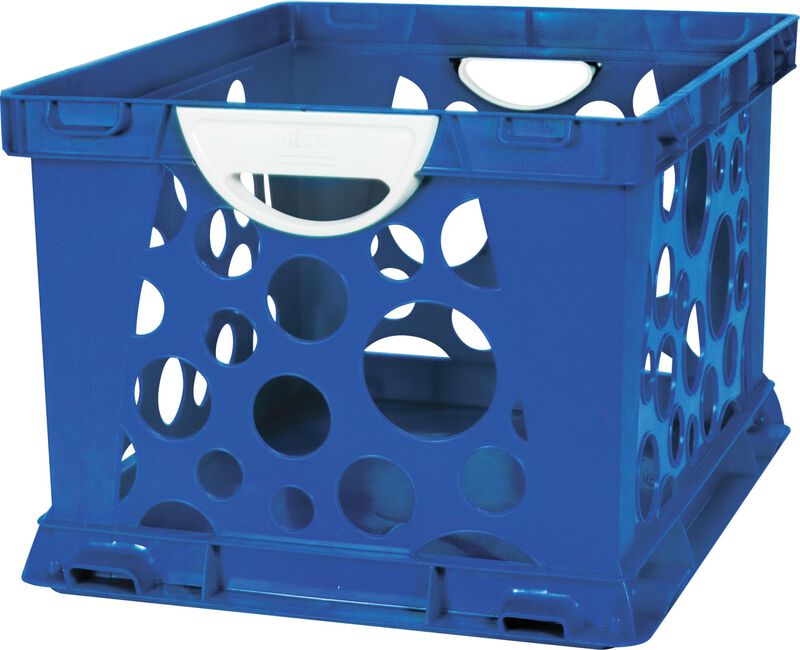 Caja Storex Grande Azul/blanca Con Manijas image number null