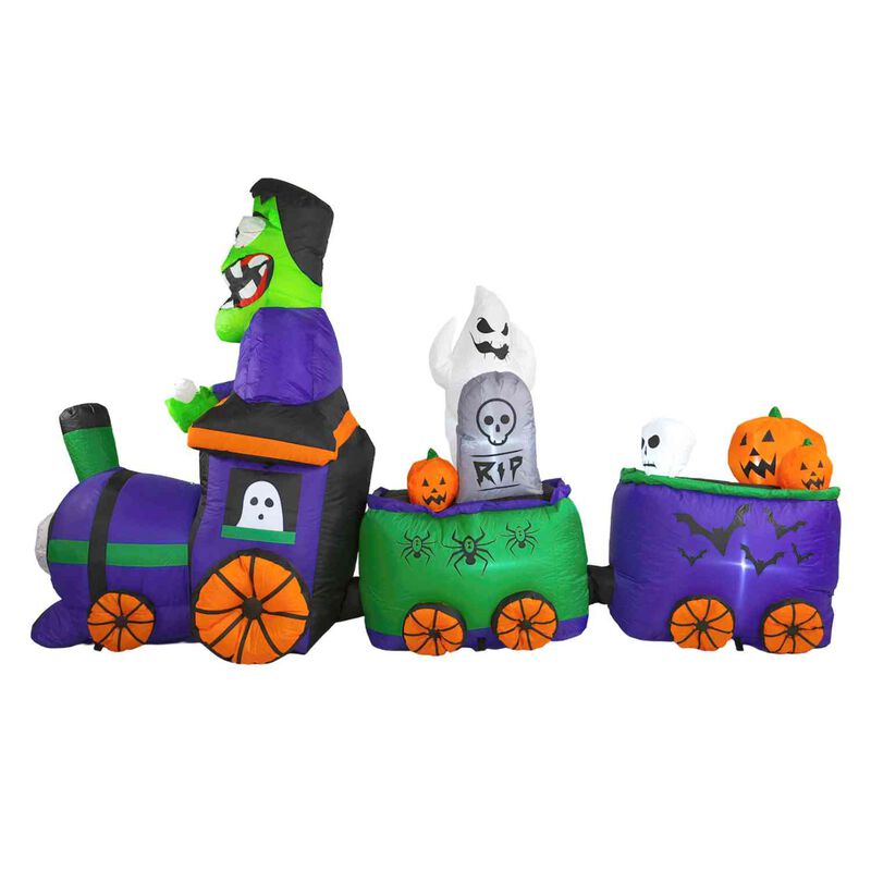 Inflable Halloween Tren Mortal Luz Led 245 Cm image number null