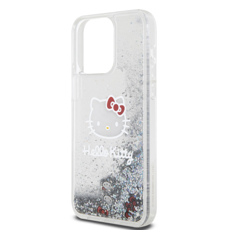 Funda Hello Kitty Glitter Plata Para iPhone 15 ... image number null