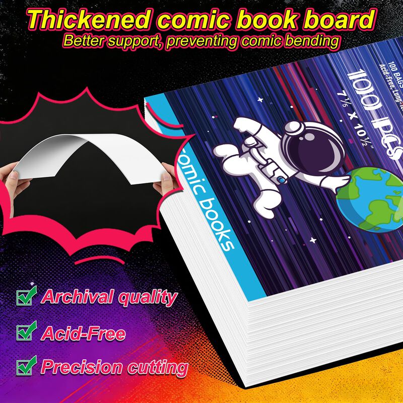 Bolsas Para C&oacute;mics Yscare Paquete De 200 (18 cm... image number null