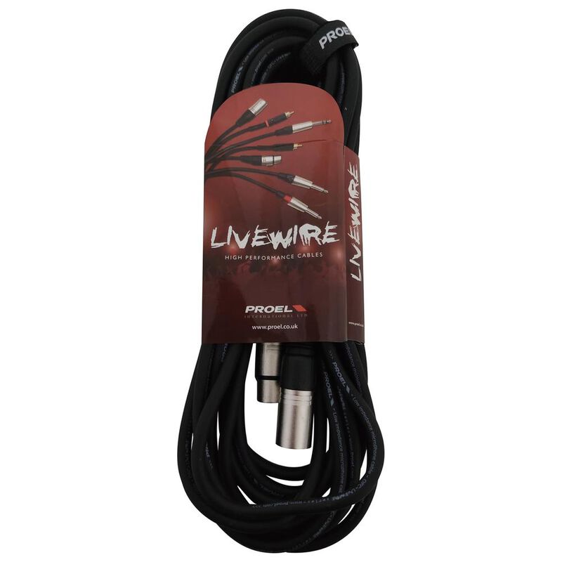 Proel LW-MC250LU06 Cable 6 Metros XLR a XLR Par... image number null