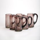 Tarros de Cerveza Set de 6 Tarros de Vidrio Soplado Amatista Marea Baja