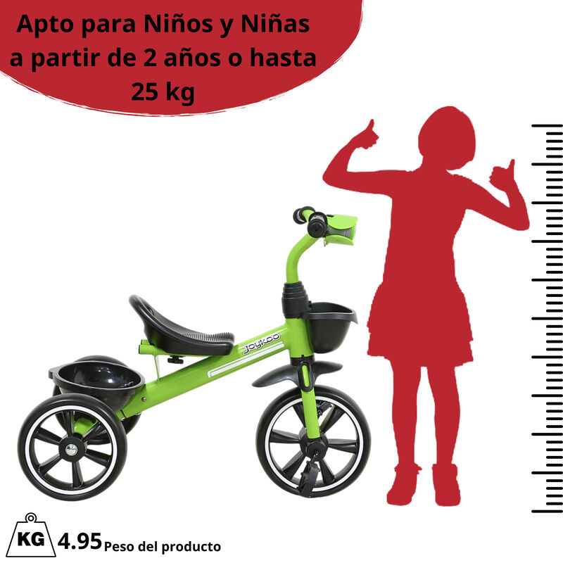Triciclo Para Ni&ntilde;os Con Luz Y Sonido Ruedas Eva... image number null