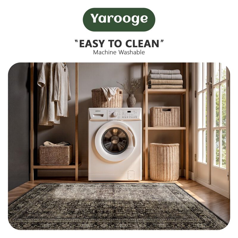 Alfombra Yarooge 203x254 Cm Lavable Vintage Boh... image number null