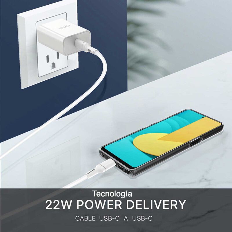 Cargador r&aacute;pido MYBAT 22W Universal con cable U... image number null