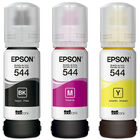Kit de Botellas de Tintas Epson 544, Negro, Magenta y Amarillo
