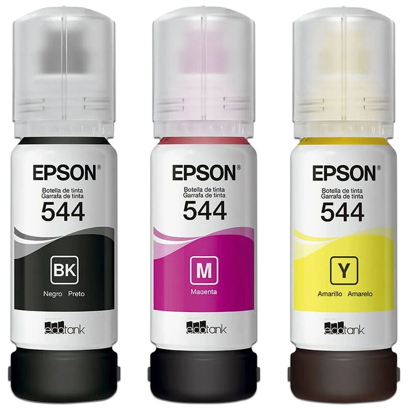 Kit de Botellas de Tintas Epson 544, Negro, Mag... image number null
