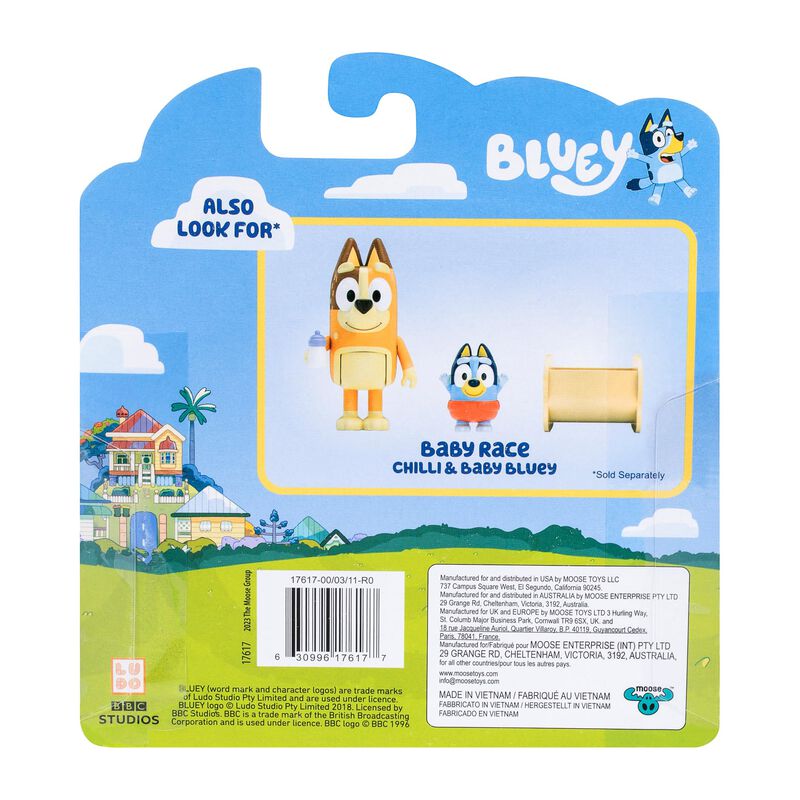 Paquete De 2 Figuras Bluey Baby Race Con Acceso... image number null