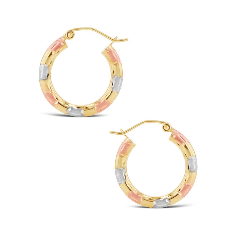 Arracadas De Oro Florentino 10K (13 Mm Aprox.) image number null