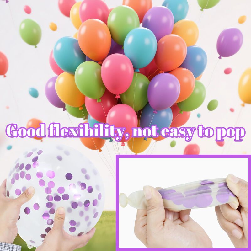 Set De Globos Kawkalsh 30 cm Rosa Y Morado &ndash; 68... image number null