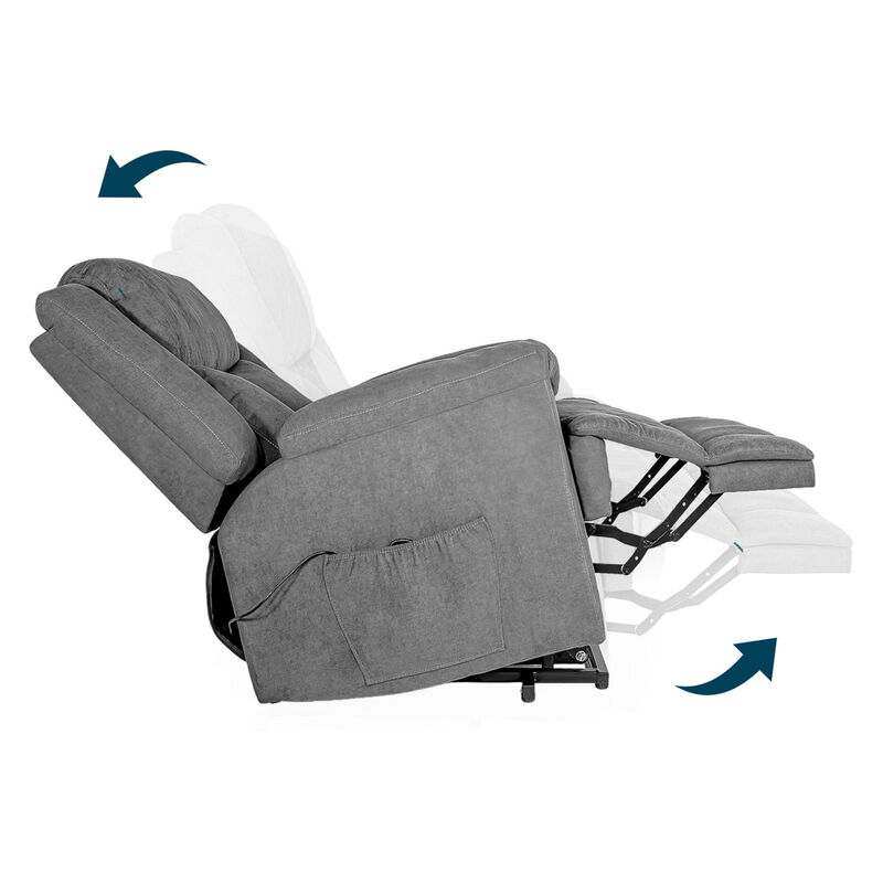 Sillon Sof&aacute; El&eacute;ctrico Masajeador Elevaci&oacute;n Temp... image number null