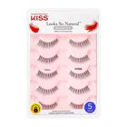 Pesta&ntilde;as Postizas Kiss Con Un Aspecto Tan Natural, &laquo;sensual&raquo;, 12 Mm, 5 Pares
