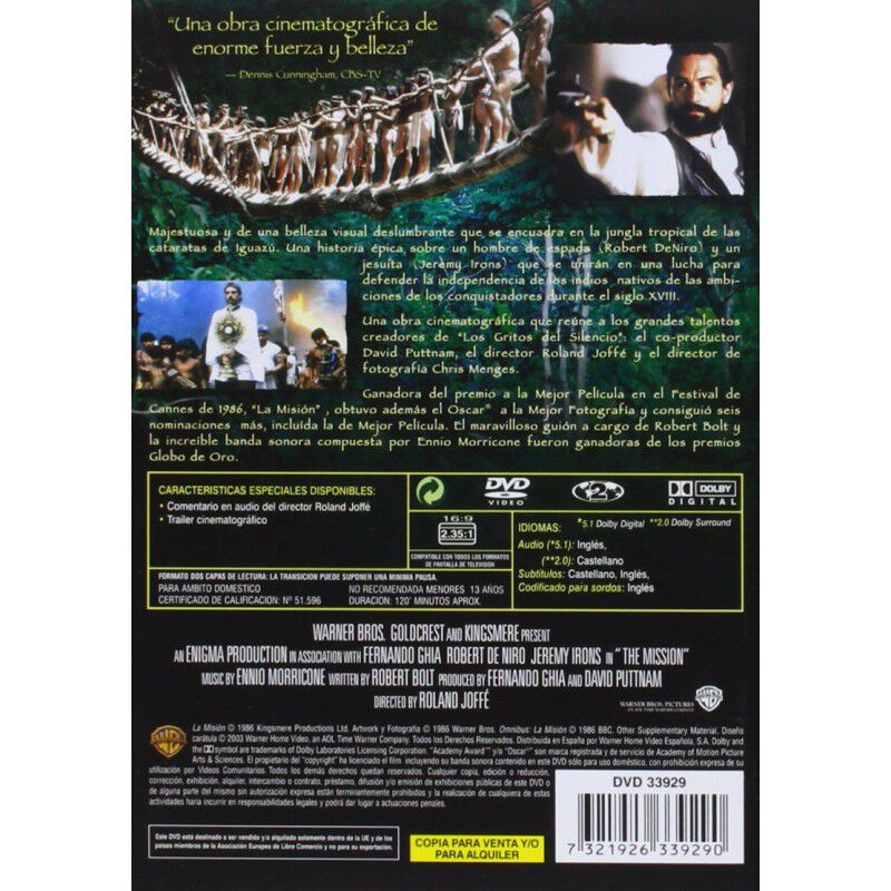La Misi&oacute;n [dvd] image number null