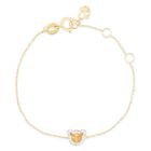 Pulsera De Osito Oro Amarillo 14k 3pts Diamante Asp-1091-pa