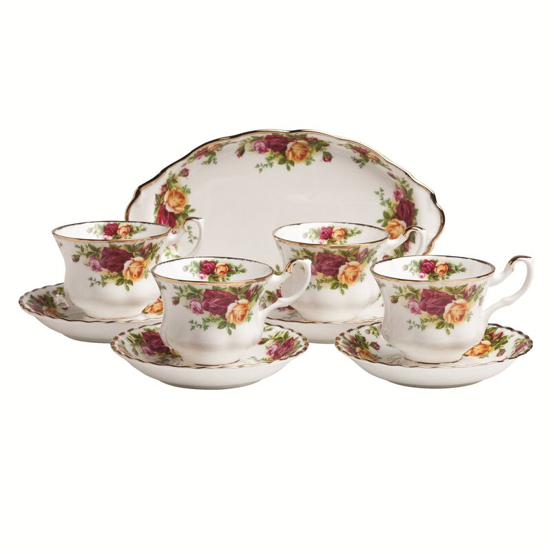 Juego De T&eacute; Royal Albert Old Country Roses De 9... image number null