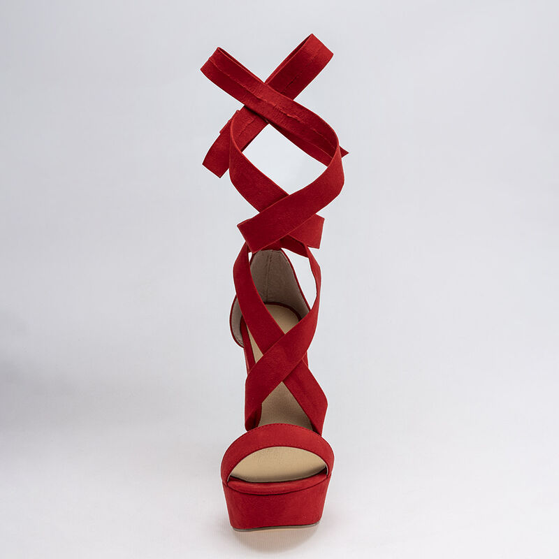 D'Cristian Zapatilla para mujer rojo image number null