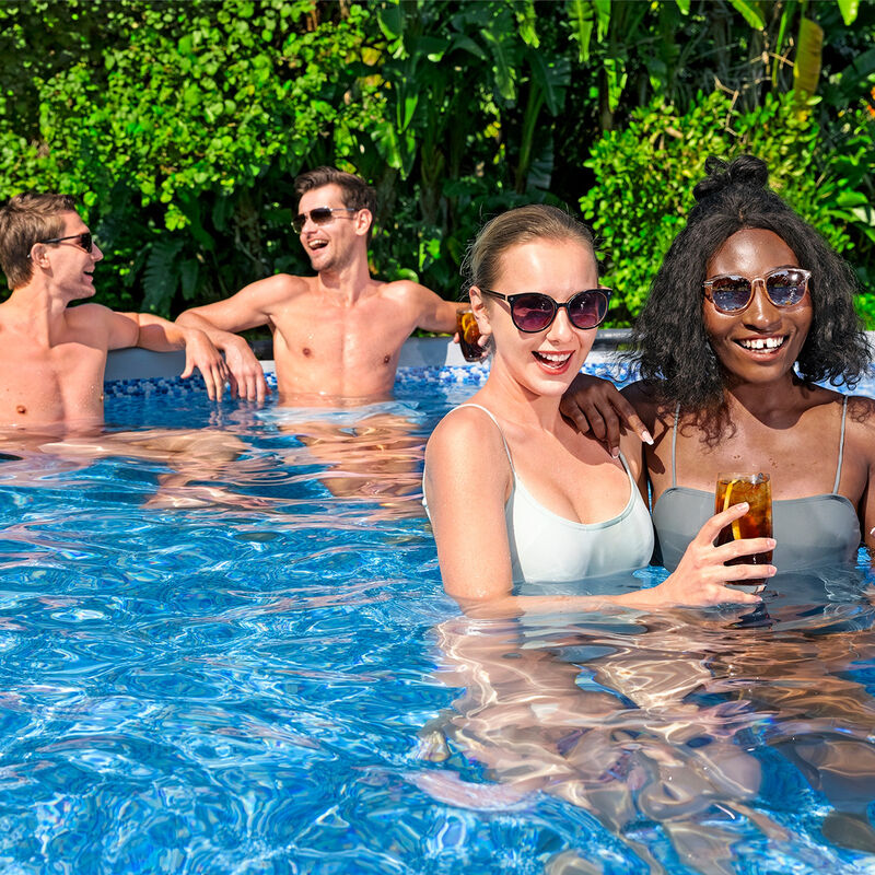 Alberca R&iacute;gida con Estructura Bomba Escalera y ... image number null