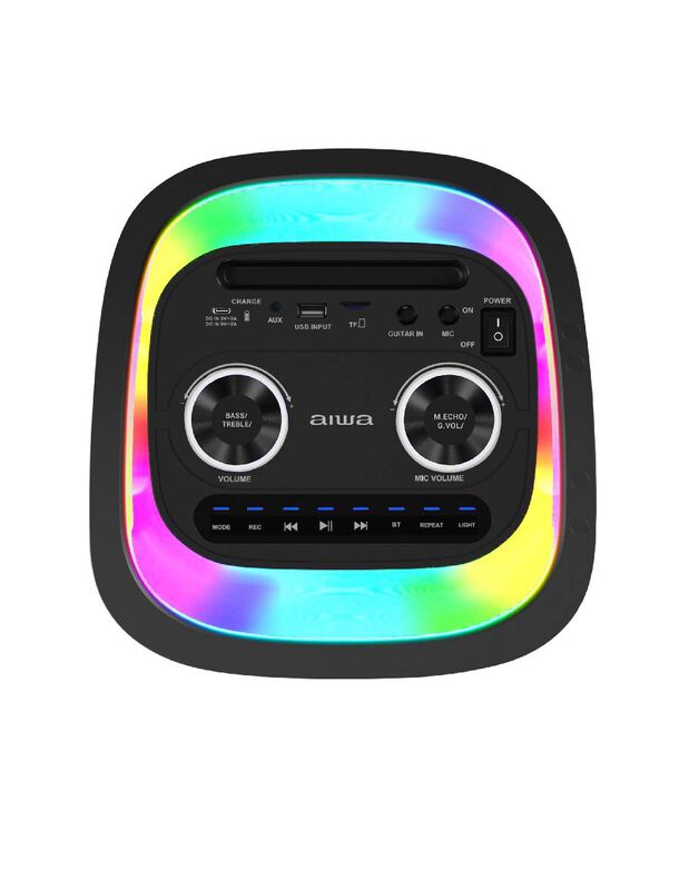 Bocina Bluetooth Portatil Aiwa Karaoke Tws Led ... image number null