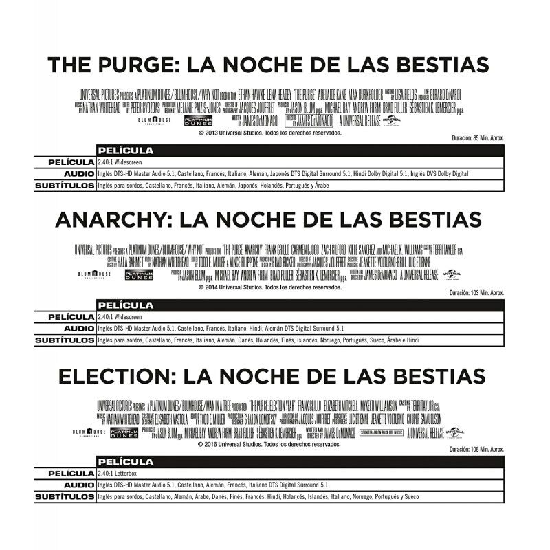 La Purga Pack 1-5 [blu-ray] image number null