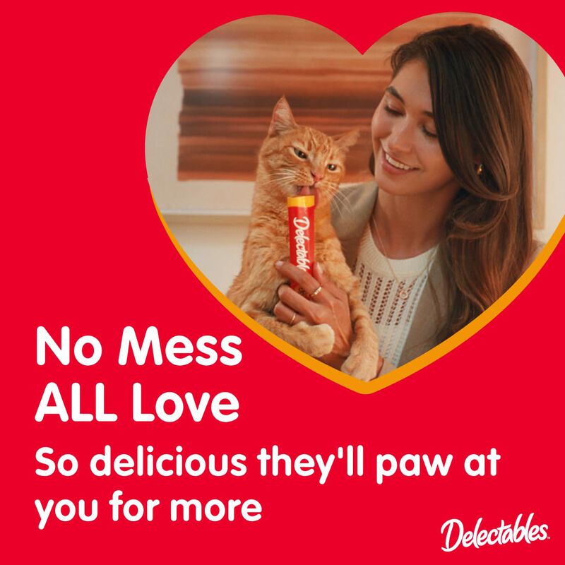 Wet Cat Treats Hartz Delectables Squeeze Up, 72... image number null