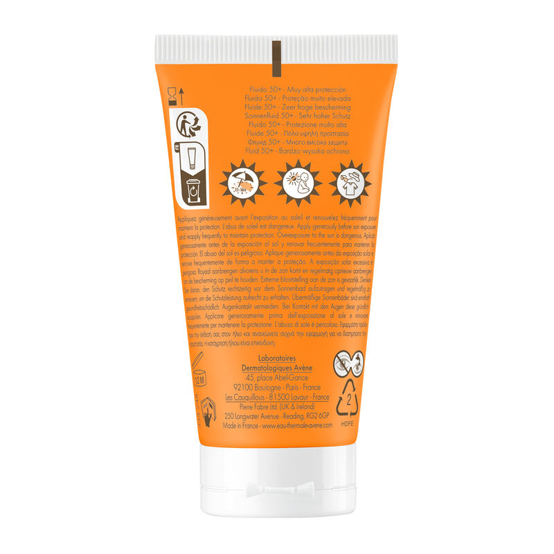 Av&egrave;ne Protector Solar Fluido FPS 50+ para todo ... image number null