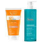 Protector Solar Av&egrave;ne Cleanence TriAsorB FPS 50+ 50ml + Gel Limpiador Av&egrave;ne Cleanance 400ml