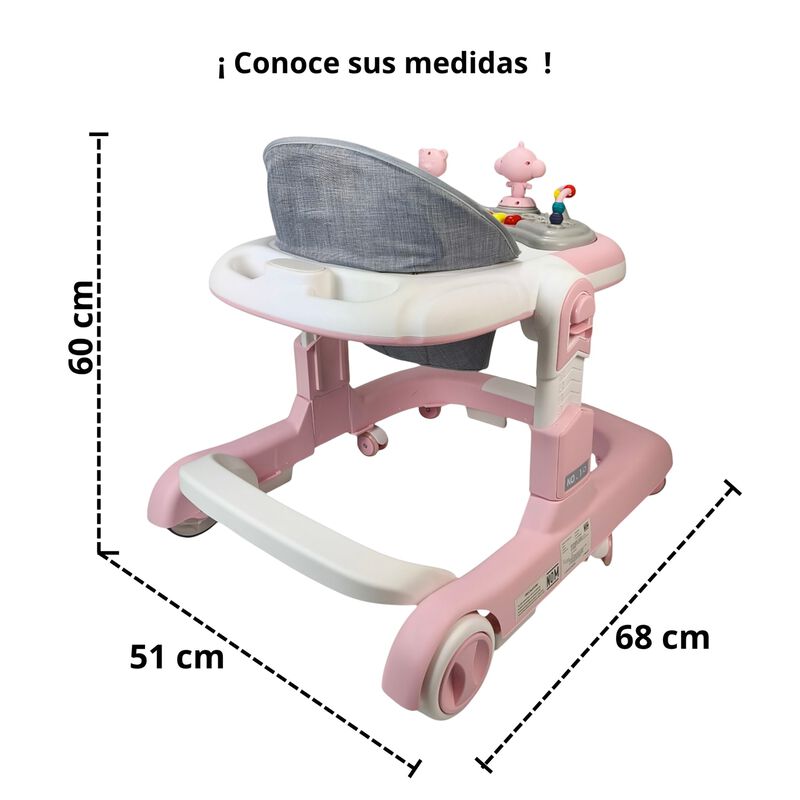 Andadera Infantil Con Asiento Acolchado, Centro... image number null