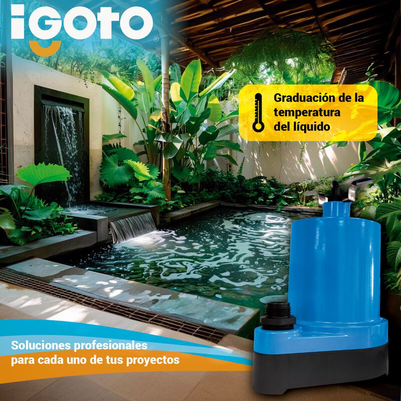 Bomba Sumergible Igoto Para Fuente 1/6 Hp 6 Met... image number null
