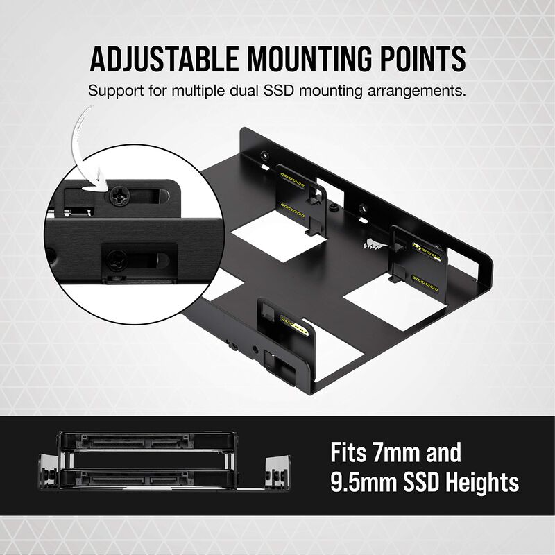 Soporte De Montaje Ssd Corsair Dual Con Compart... image number null