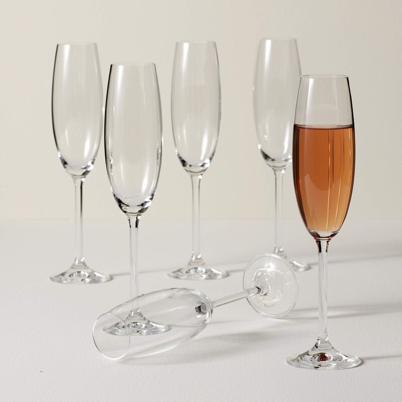 Juego de 6 Copas de Champ&aacute;n Lenox Tuscany Class... image number null