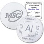 Peso De Escritorio Mint State Gold 2,5 cm Aluminio 1 oz